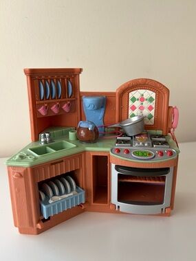 Vintage 2005 Fisher-Price loving family Dollhouse Kitchen 🏠